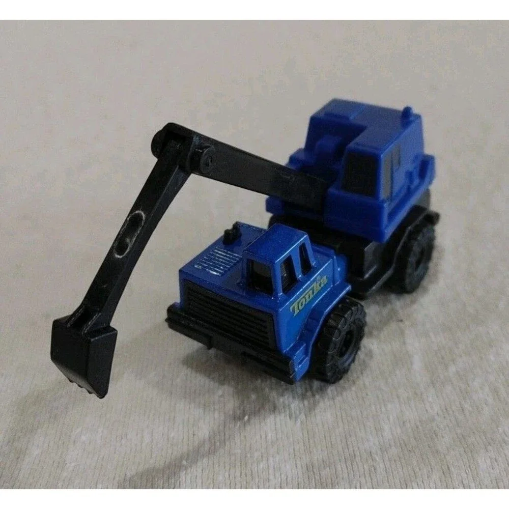 Vintage Tonka 1992 Blue Construction Tractor Truck Die Cast Model Plastic Metal